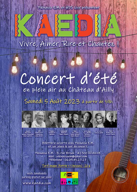 Affiche concert de Kaedia